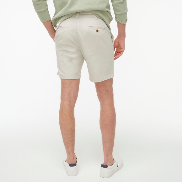 J.Crew Factory 7" Reade flex khaki short - Stone - Picture 2 of 8
